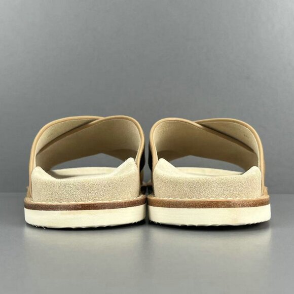Brunello Cucinelli Slide Sandals In Suede - Picture 9 of 12